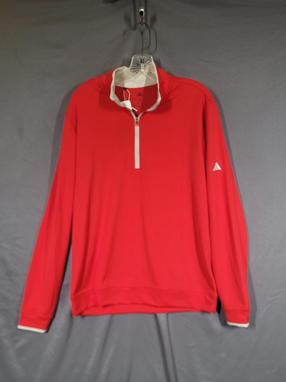 NWT Adidas Core Lightweight 1/4 Zip Pullover Men's Medium Red Golf Quarter Zip